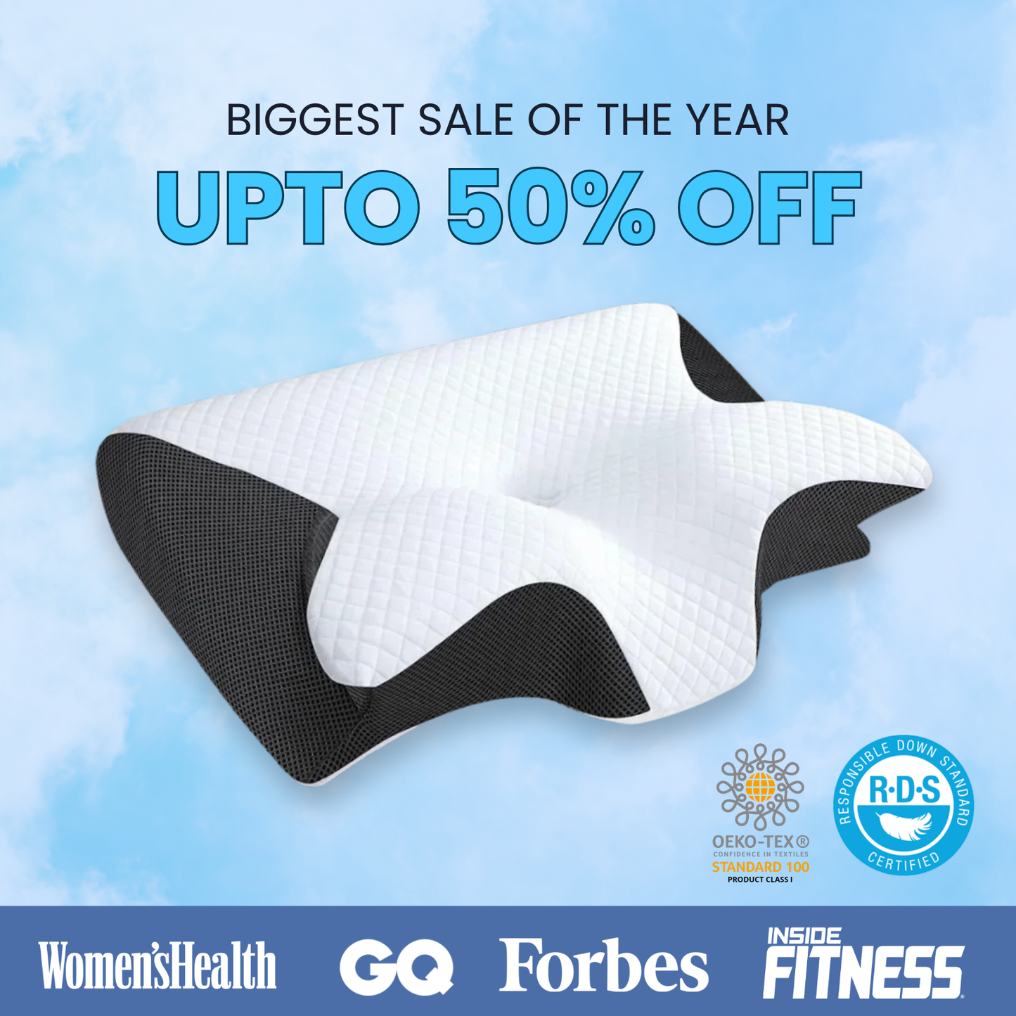 SleepNeckPro™ Orthopedic Neck Pillow