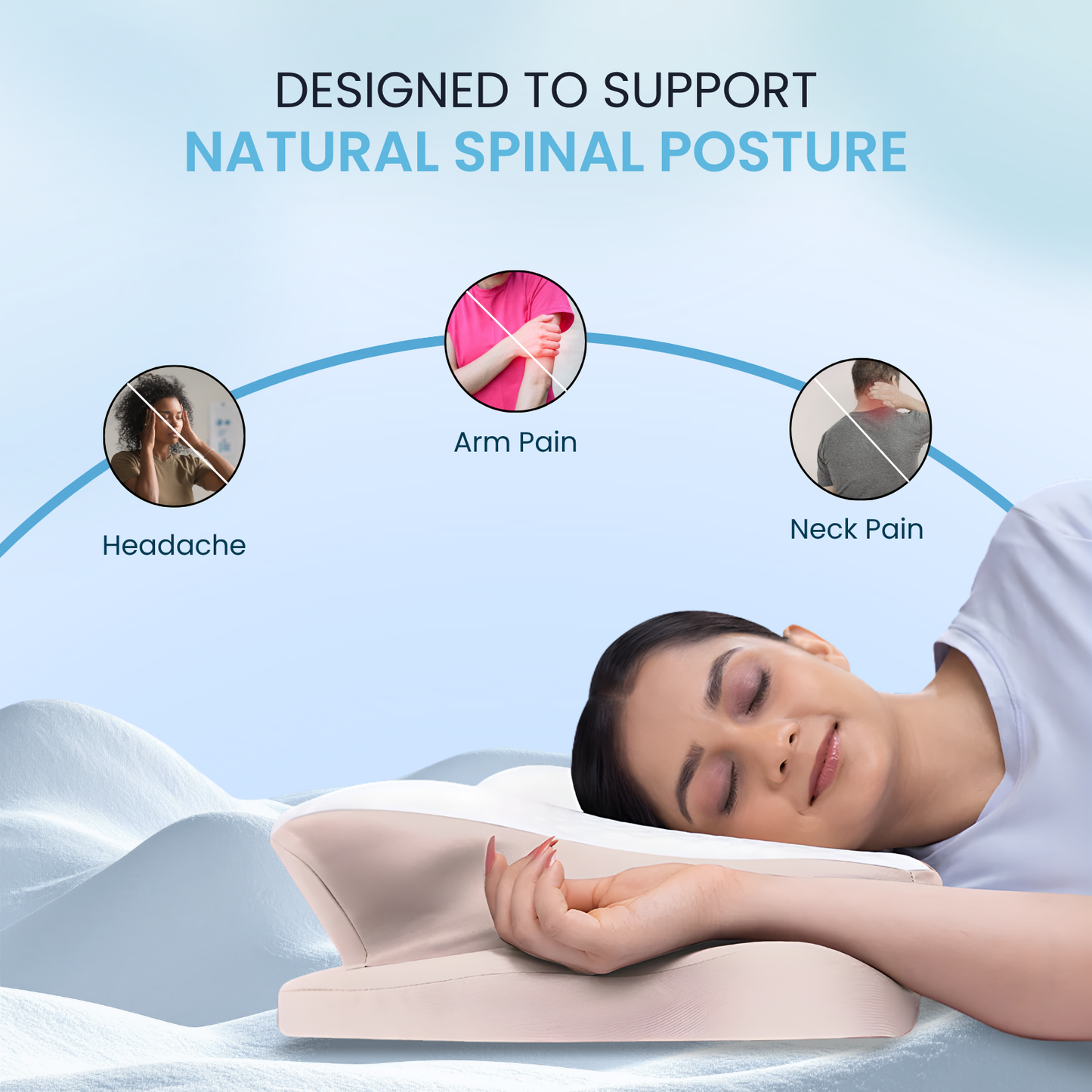 SleepNeckPro™ Orthopedic Neck Pillow